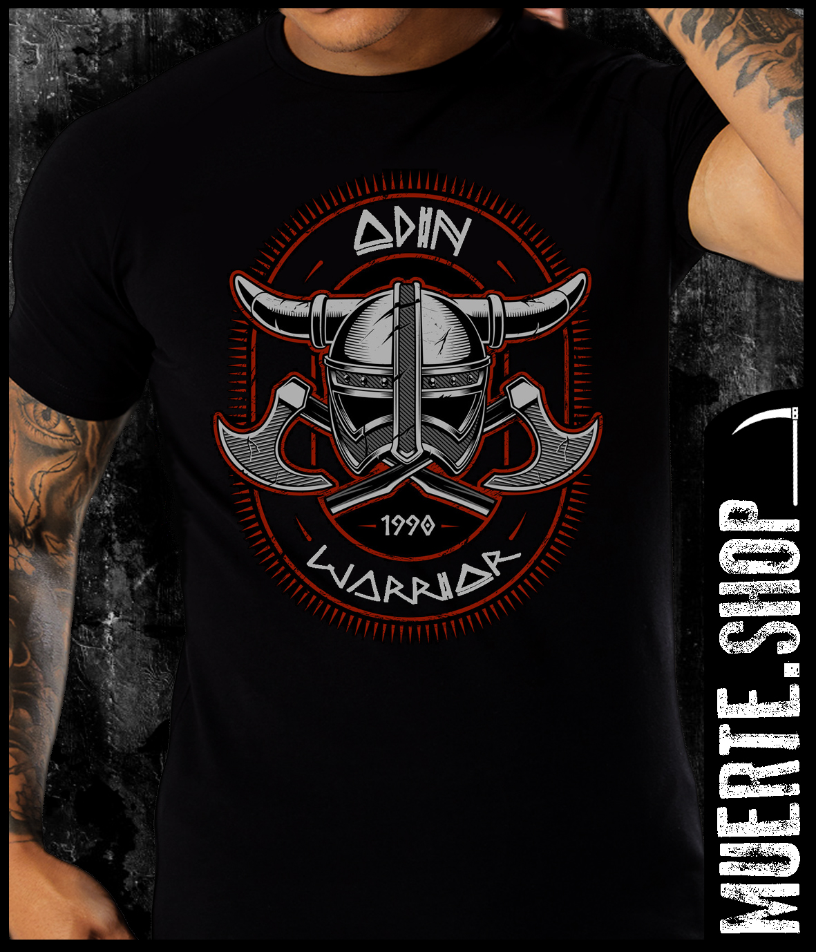 Черна тениска ODIN WARRIOR Черна тениска ODIN WARRIOR